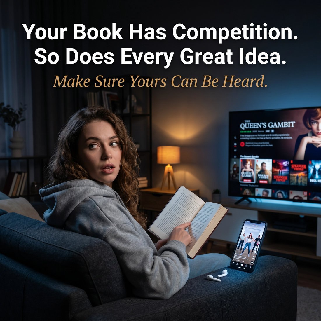 Your Book Is Competing With TikTok, Podcasts and Netflix