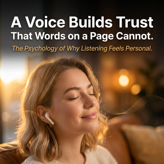 Why Hearing a Voice Creates Trust Faster Than Reading Text